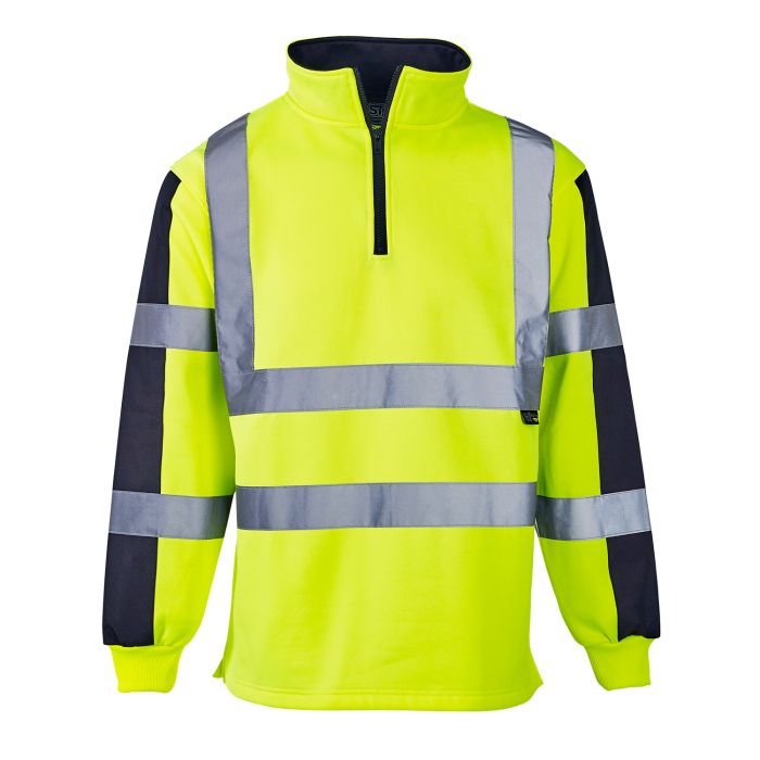 Hi Vis Two Tone Yellow Rugby Shirt
