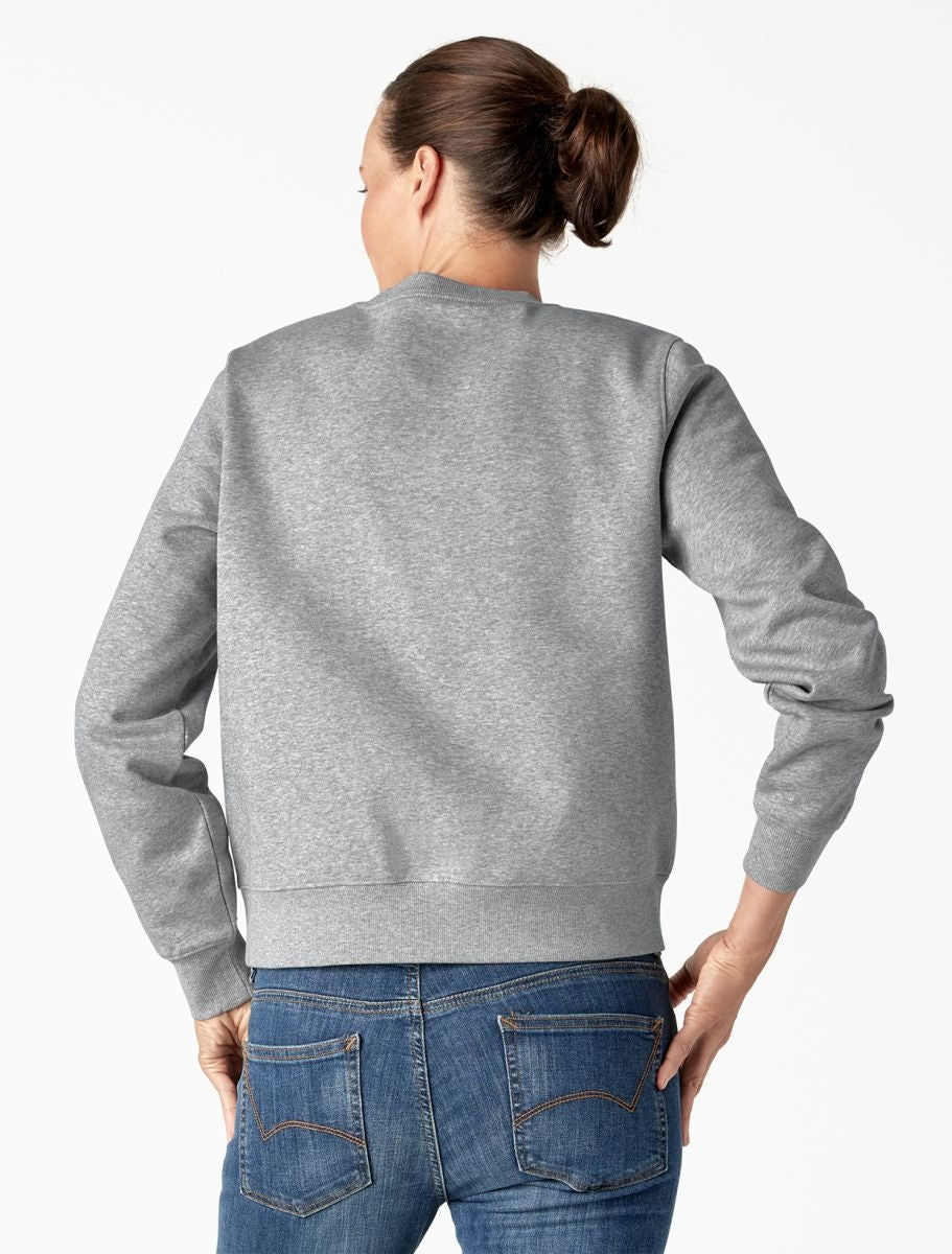 Dickies Heavyweight Wordmark Crew Fleece Heather Grey