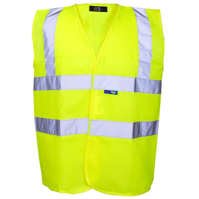 Hi Vis Yellow Vest 2 Band & Brace