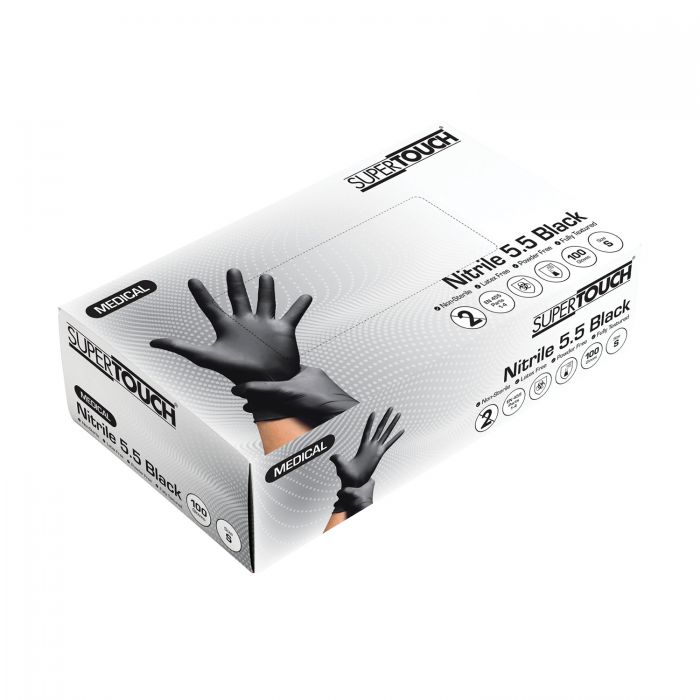 Supertouch 5.5 Powderfree Nitrile Gloves (Pack of 100)