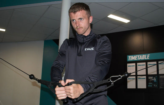 Mens Evaze Performance 1/4 Zip in Charcoal.