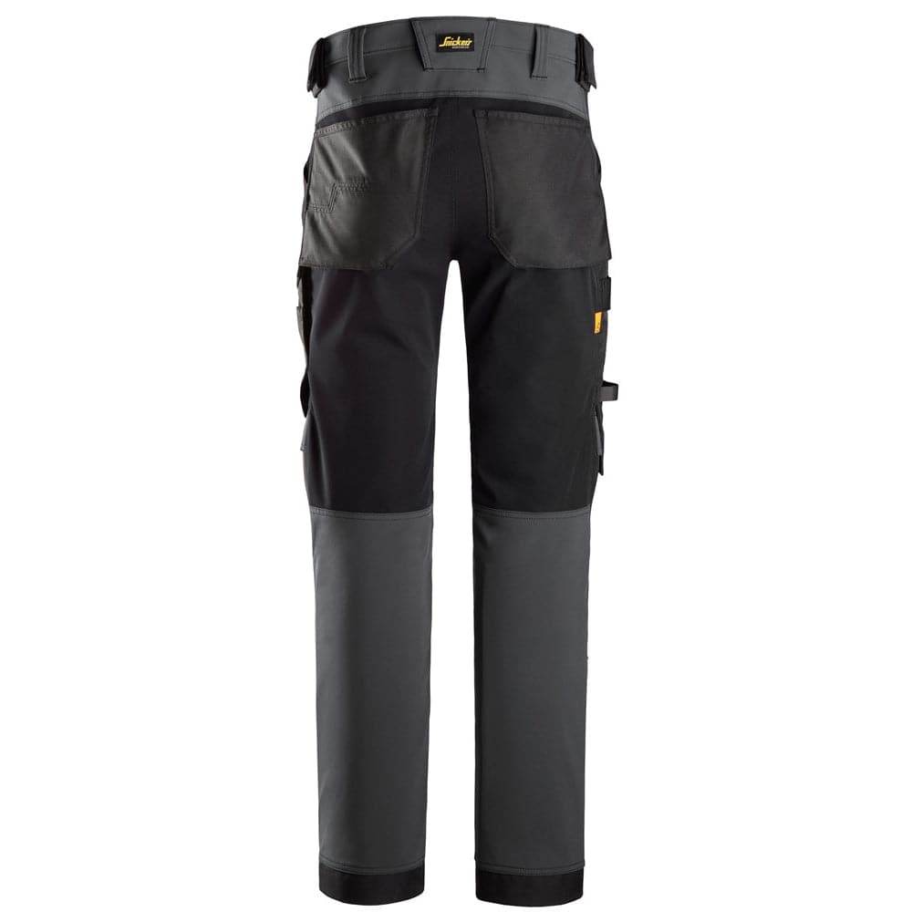 Snickers 6375 AllroundWork 4-way Stretch Trousers Steel Grey 30" Waist, 32" Leg
