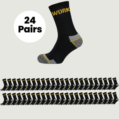 Sock Stack 24 Pairs Mens Heavy Duty Work Socks