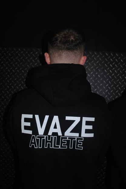 Black Evaze Athlete Heavyweight Unisex Hoodie