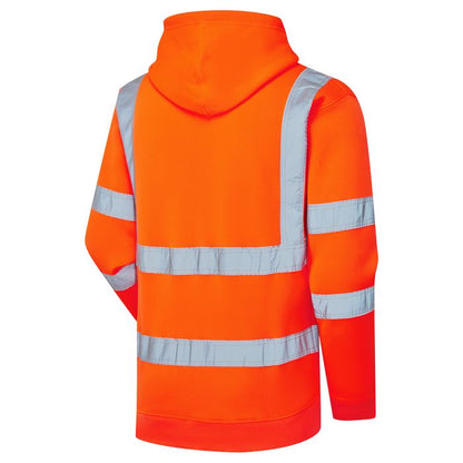 Supertouch Hi Vis Orange Zipped Hoodie