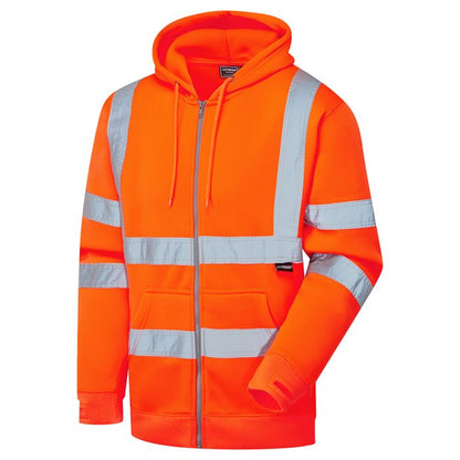 Supertouch Hi Vis Orange Zipped Hoodie