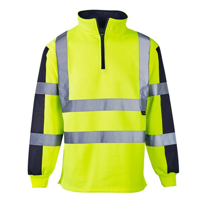 Hi Vis Two Tone Yellow Rugby Shirt