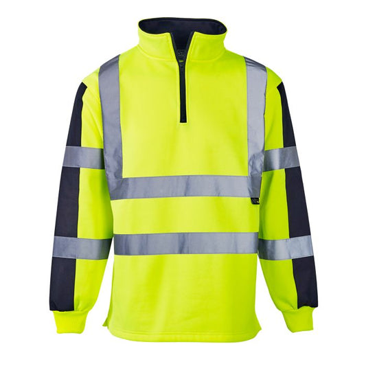 Hi Vis Two Tone Yellow Rugby Shirt