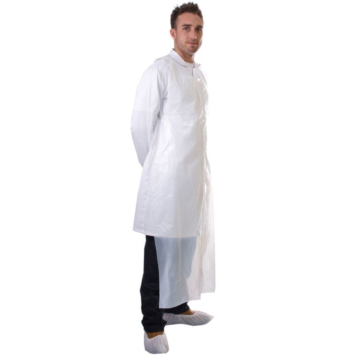 100 Micron PE Aprons Flat-Packed Case (250 Aprons)
