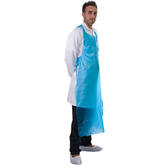 100 Micron PE Aprons Flat-Packed Case (250 Aprons)
