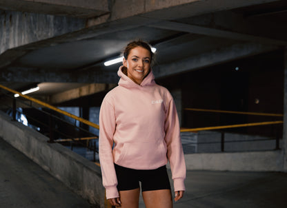 Pink Evaze Heavyweight Unisex Hoodie.