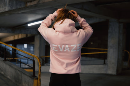 Pink Evaze Heavyweight Unisex Hoodie.
