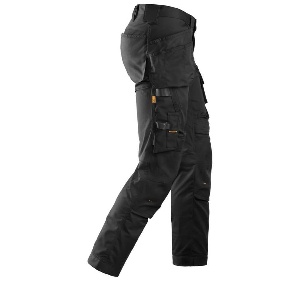 Snickers 6241 AllroundWork, Stretch Work Knee Pad Trousers Holster Pockets Black