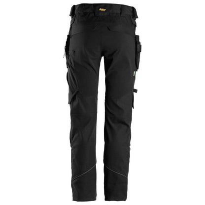 Snickers 6972  FlexiWork, Work Trousers+ Detachable Holster Pockets Black 38" Waist - 37" Leg