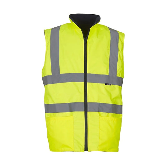 Vizguard Reversible Yellow Bodywarmer