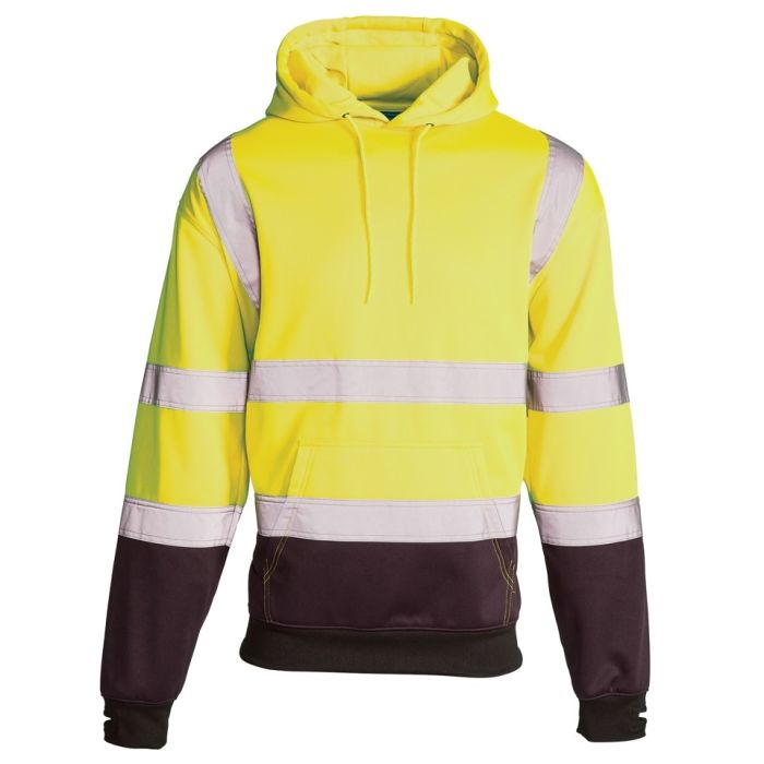 Hi Vis 2 Tone Hoodie Yellow