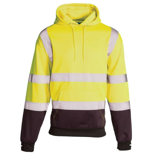 Hi Vis 2 Tone Hoodie Yellow